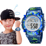 Navy Camouflage Kids LED Watches