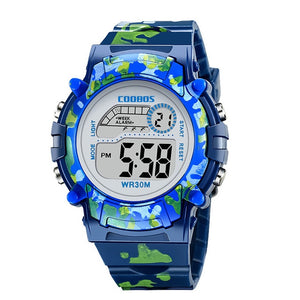 Navy Camouflage Kids LED Watches