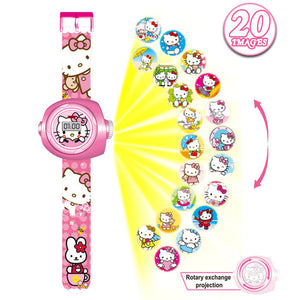 Kids Cartoon Projection Display Digital watch