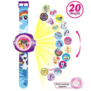 Kids Cartoon Projection Display Digital watch