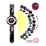 Kids Cartoon Projection Display Digital watch