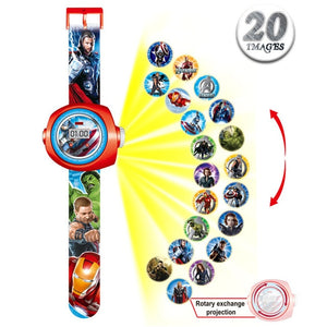 Kids Cartoon Projection Display Digital watch