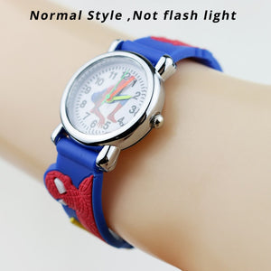 Princess Elsa Children colorful light Watch