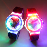 Colorful Flash Light Spiderman Children Watch