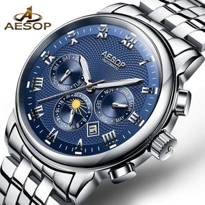 Luxury Men Stainless Steel Watch