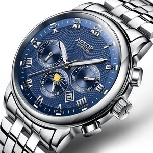 Luxury Men Stainless Steel Watch