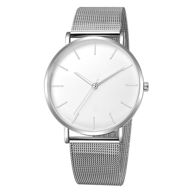 Luxury Women Stainless Steel Bracelet Casual Quartz Wrist Watch