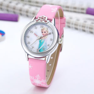 Elsa Princess Kids  Leather Watches