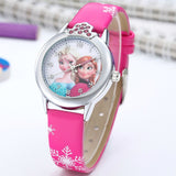 Elsa Princess Kids  Leather Watches