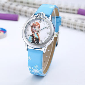 Elsa Princess Kids  Leather Watches