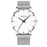 Simple Men Business Stainless Steel  Quartz Watch