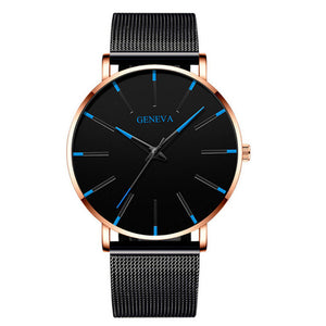 Simple Men Business Stainless Steel  Quartz Watch