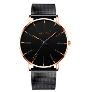 Simple Men Business Stainless Steel  Quartz Watch