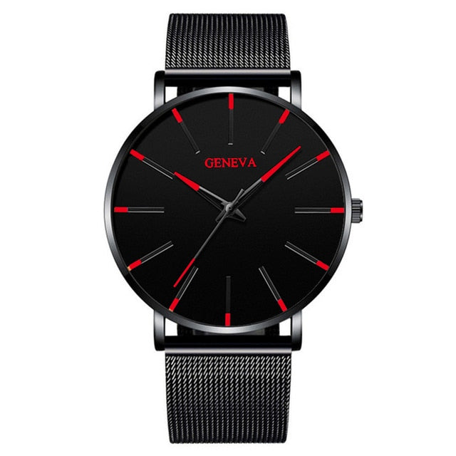 Simple Men Business Stainless Steel  Quartz Watch