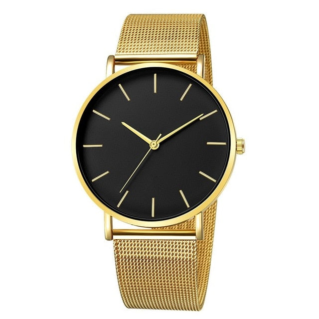 Luxury Men Ultra-thin Stainless Steel Watch