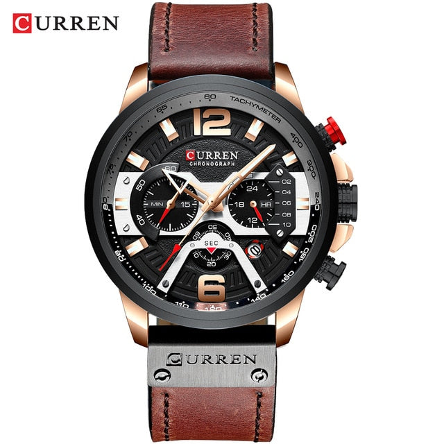 Curren Men Designer Leather Watch